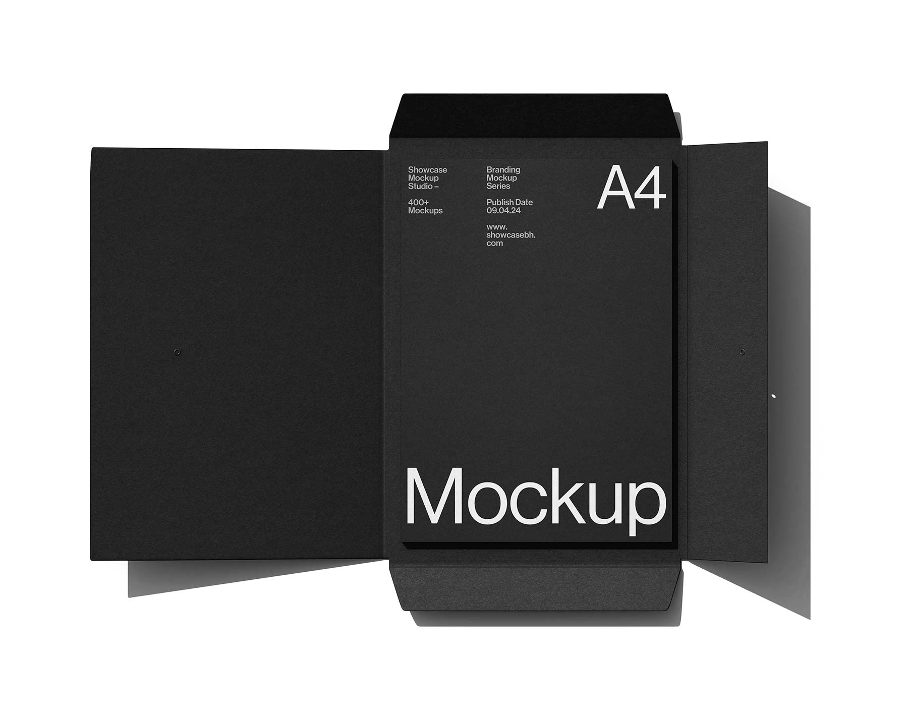 Black06_A4 Folder Mockup