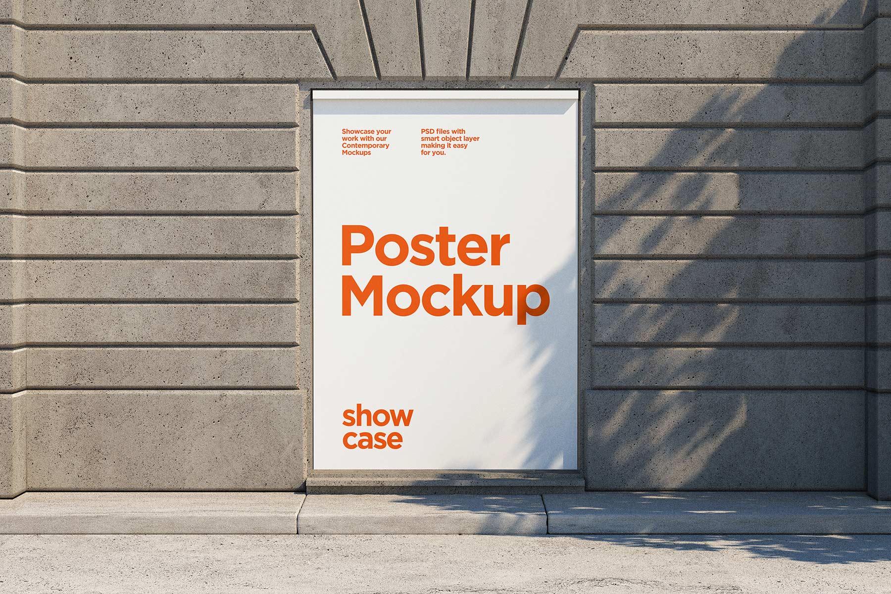 Free Poster Mockup – Showcase Mockup Studio