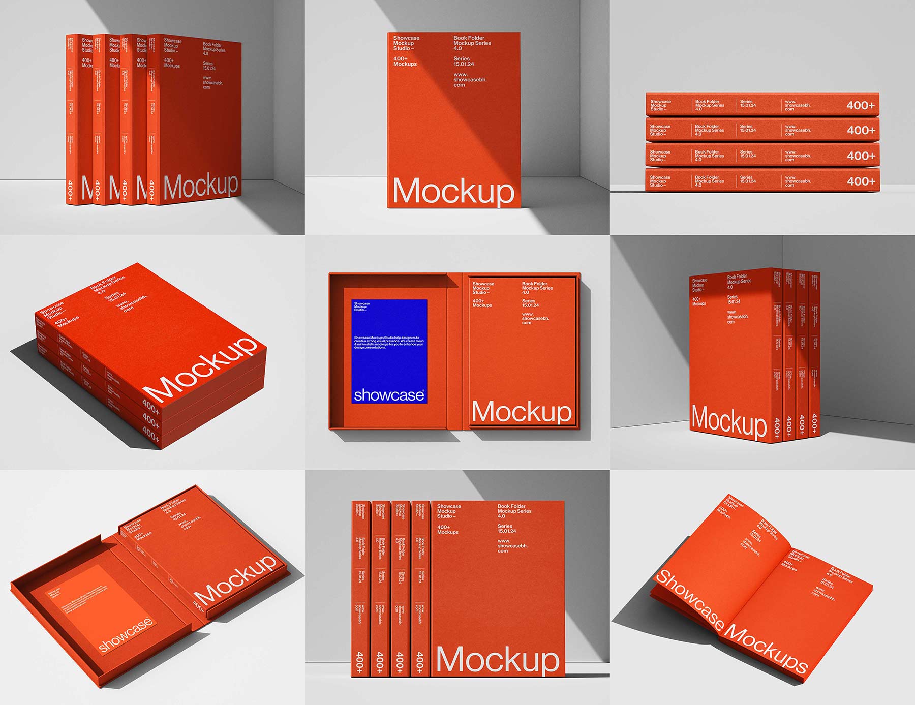 BF4_Book Folder Mockup Bundle