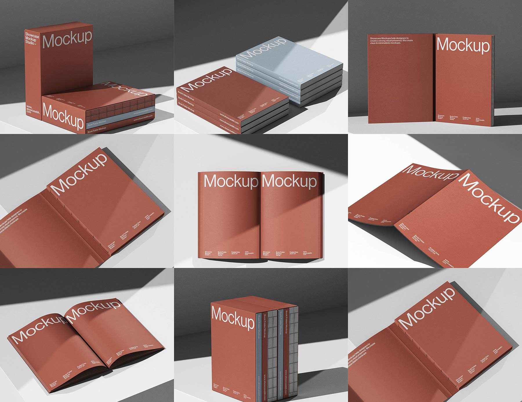 BF6_Book Folder Mockup Bundle